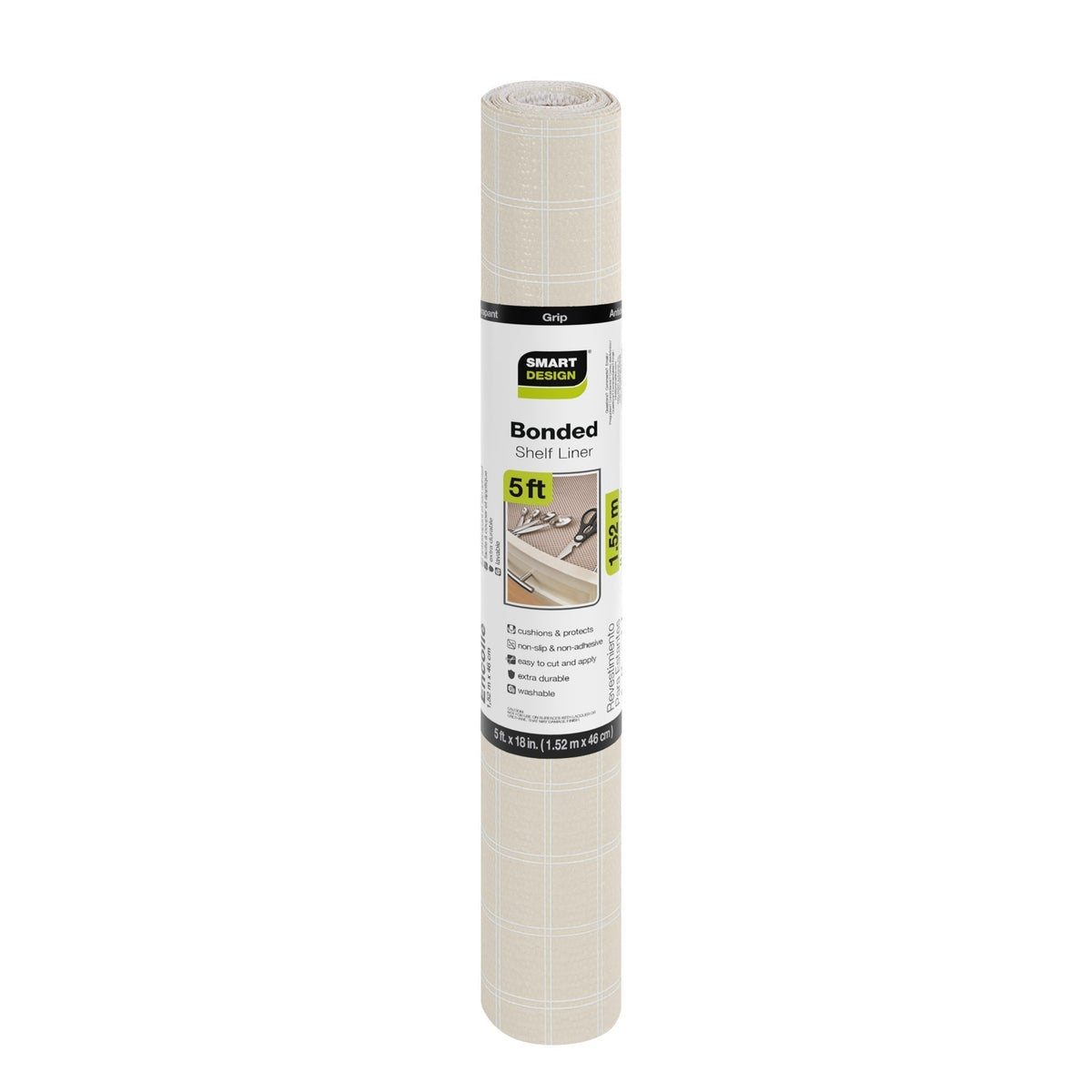 Bonded Grip Shelf Liner - 18 Inch x 5 Feet - Non-Adhesive