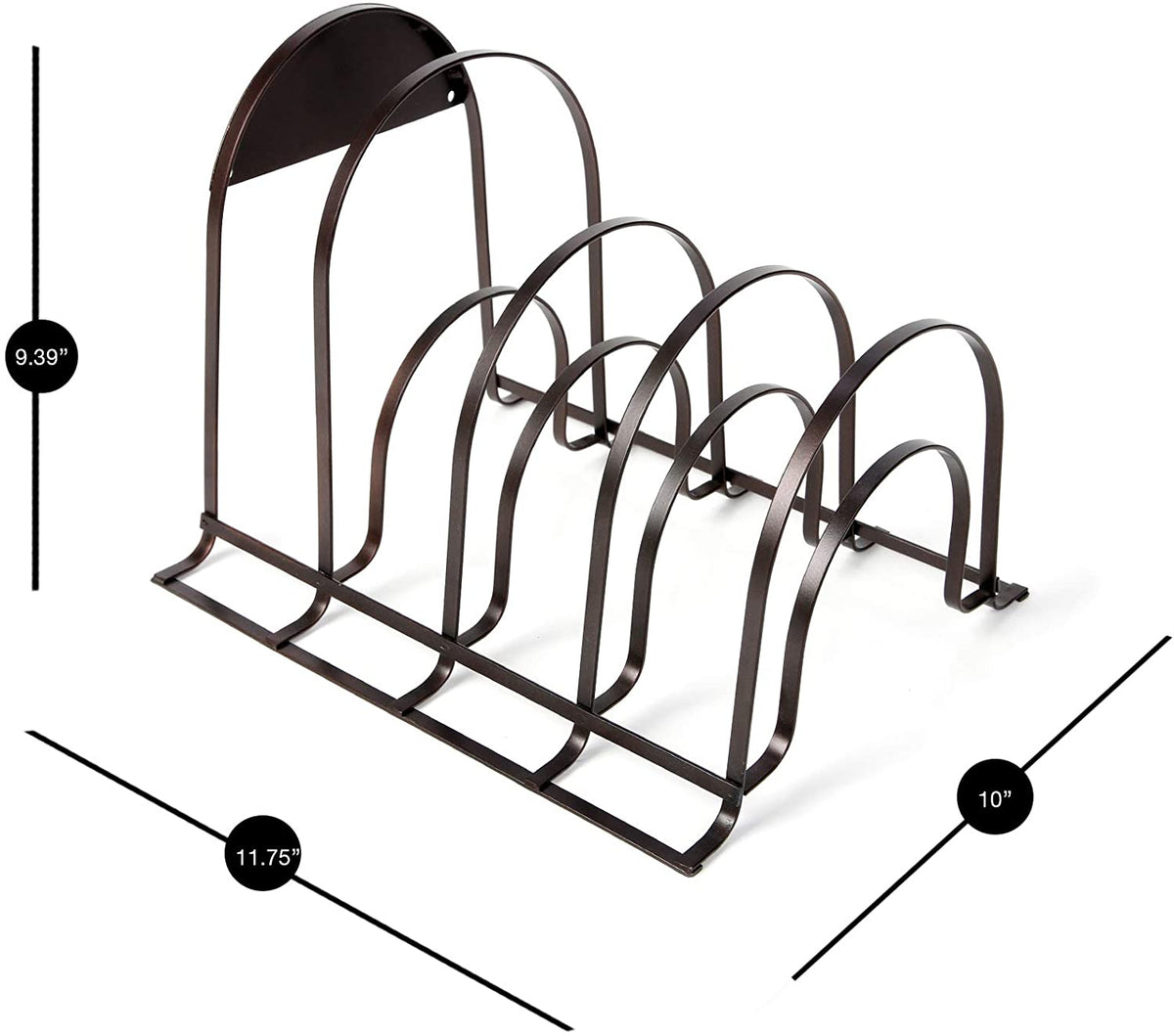 Heavy Duty 5-Tier Pan Rack Storage Organizer