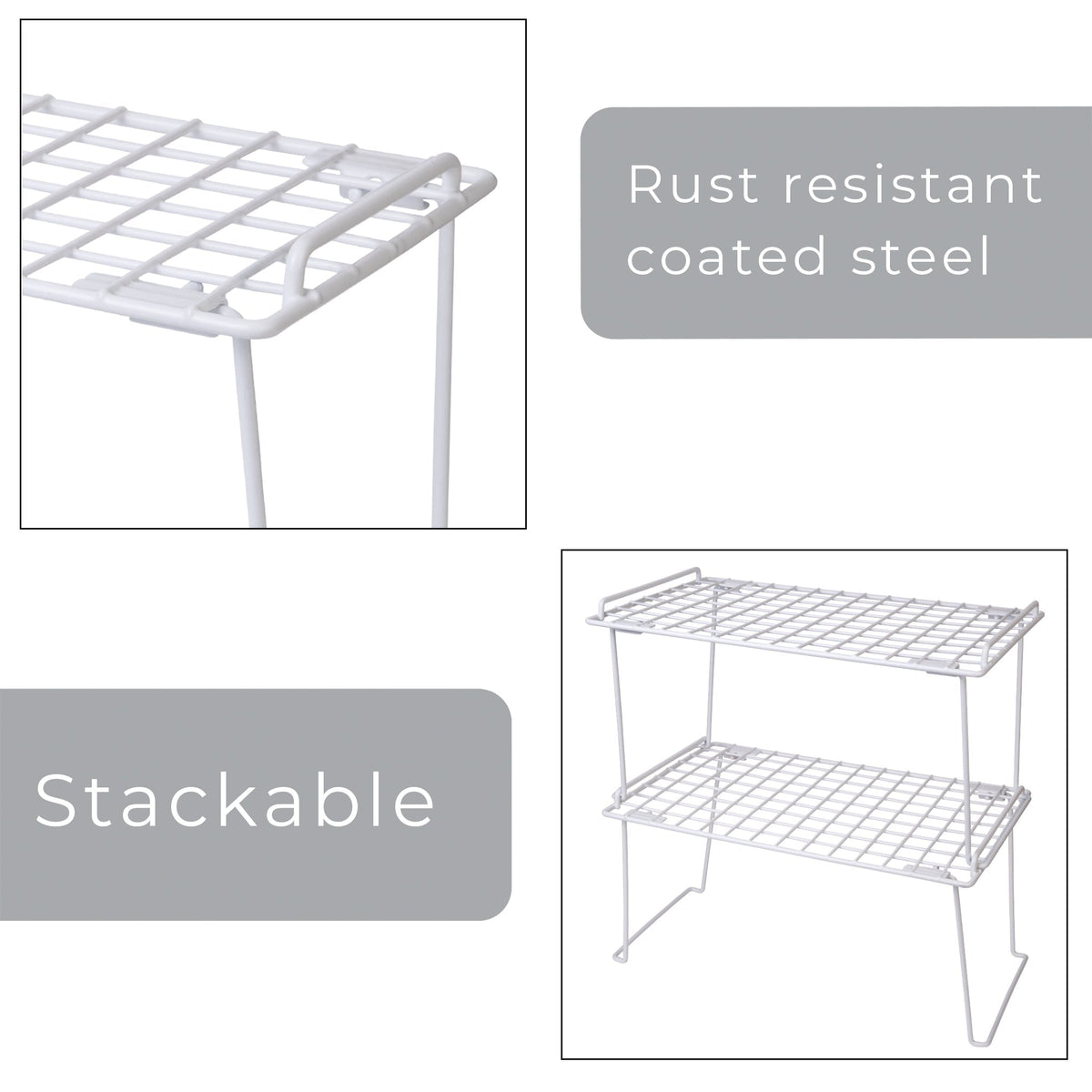 Large Stacking Cabinet Shelf Rack