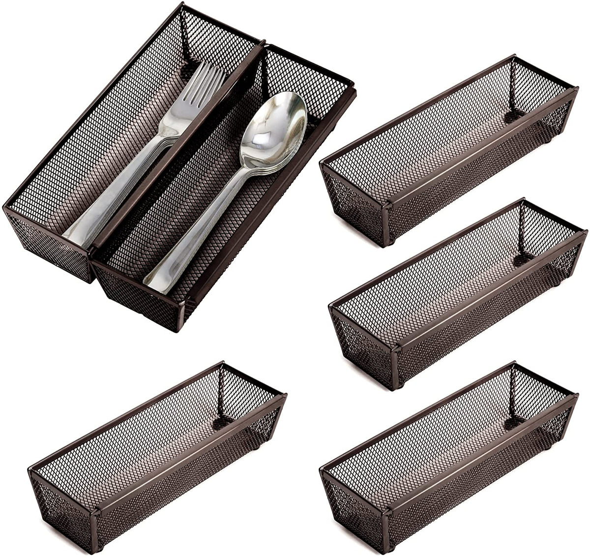 Steel Mesh Drawer Organizer (3 × 9)