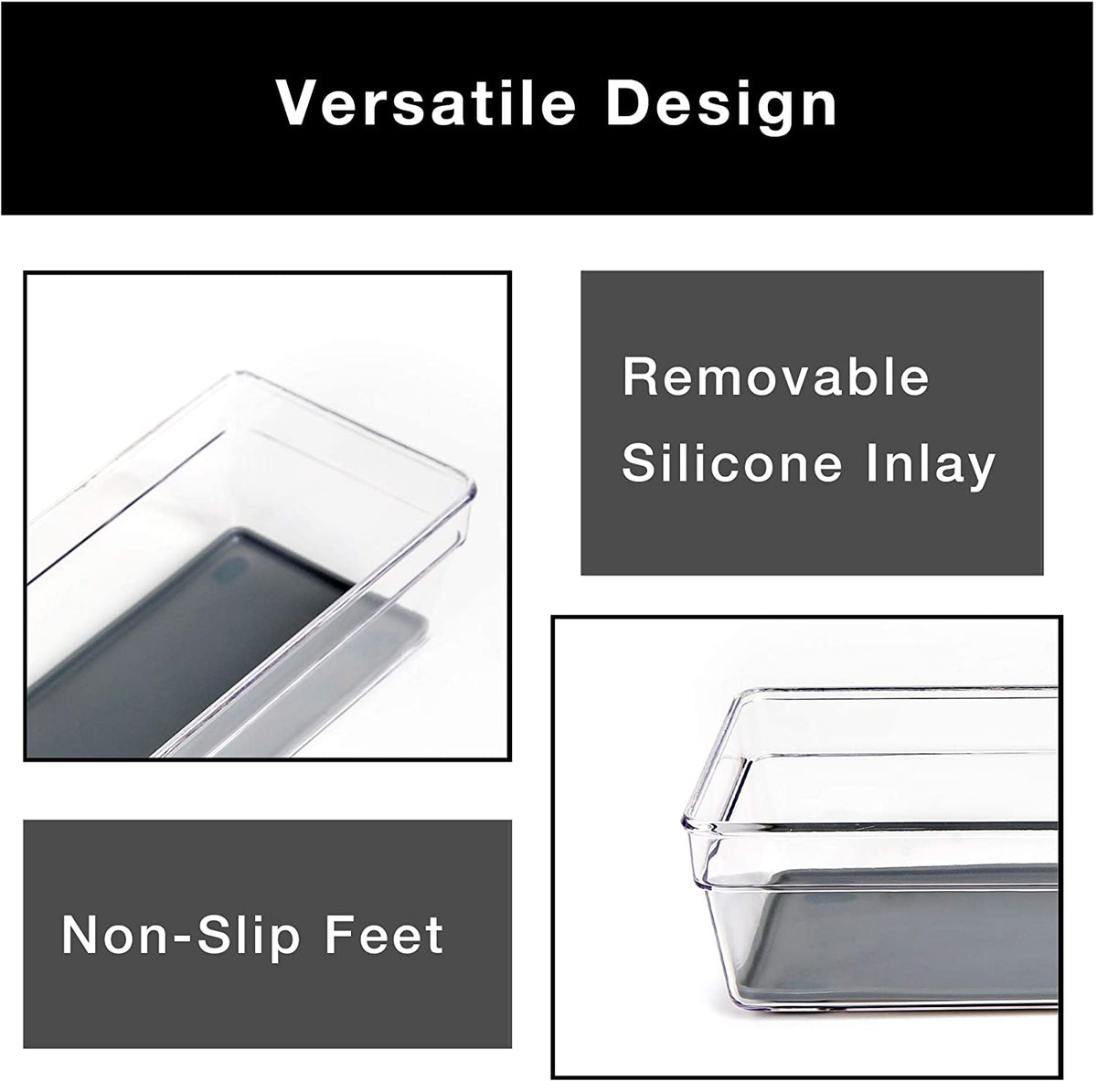Plastic Drawer Organizer - 12 X 3 Inch
