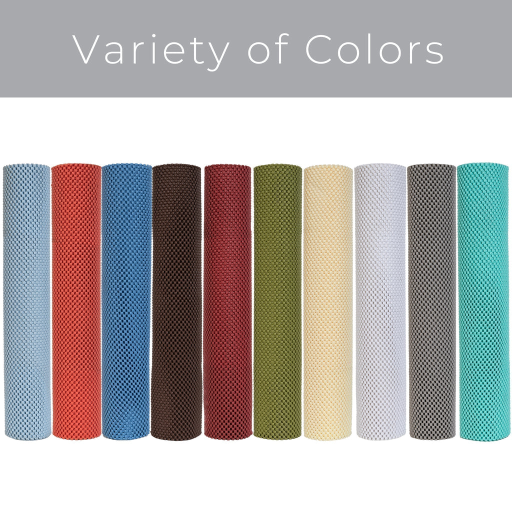 Premium Non-Slip Shelf Liner – 18 in x 8 ft (Multicolor Assortment)